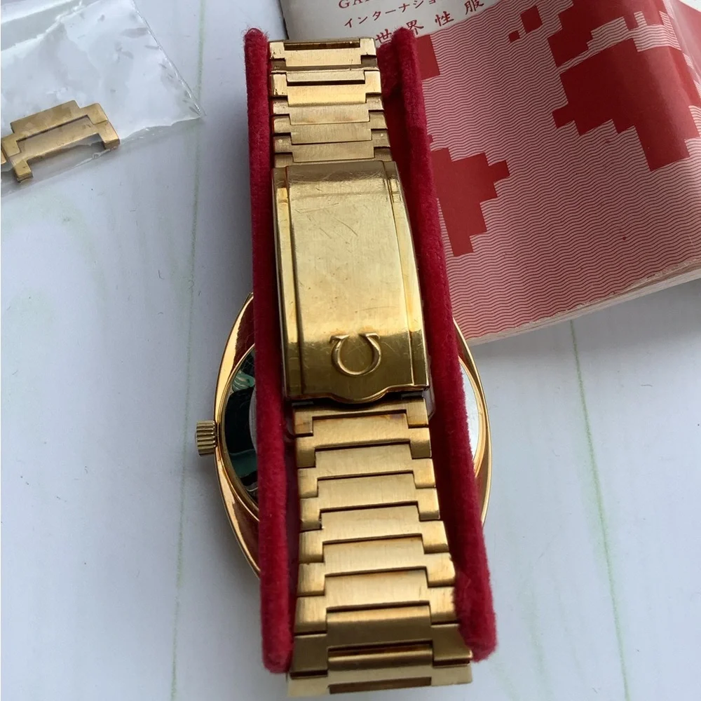 Mens AUTOMATIC OMEGA Gold Tone Day-Date Bracelet Watch ❤️‍🔥❤️‍🔥❤️‍🔥